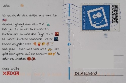 Postkarte mit einem Motiv aus New York